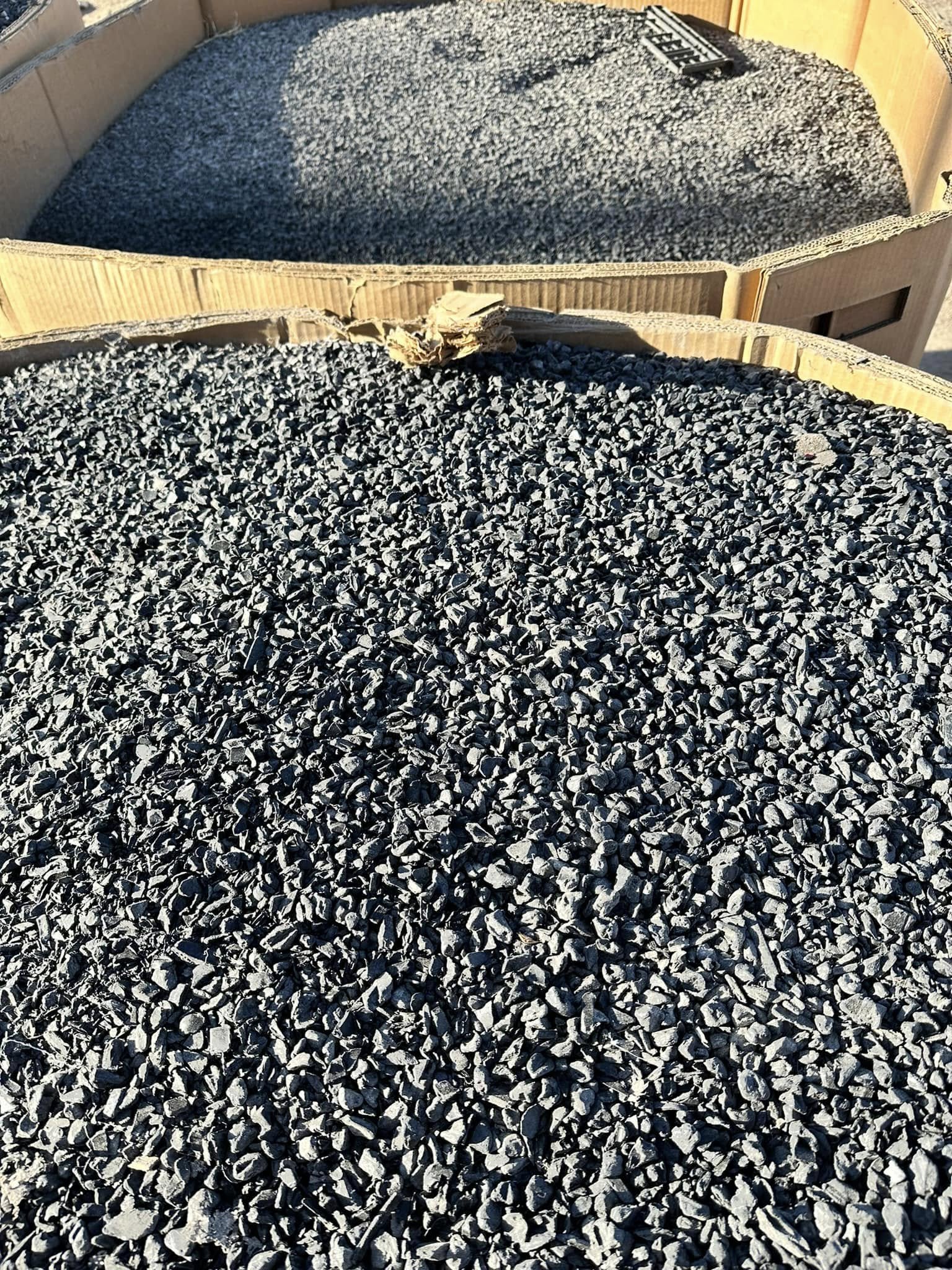 Material procesado por lote dentro del centro de acopio.